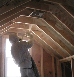 Mobile AL attic spray foam insulation